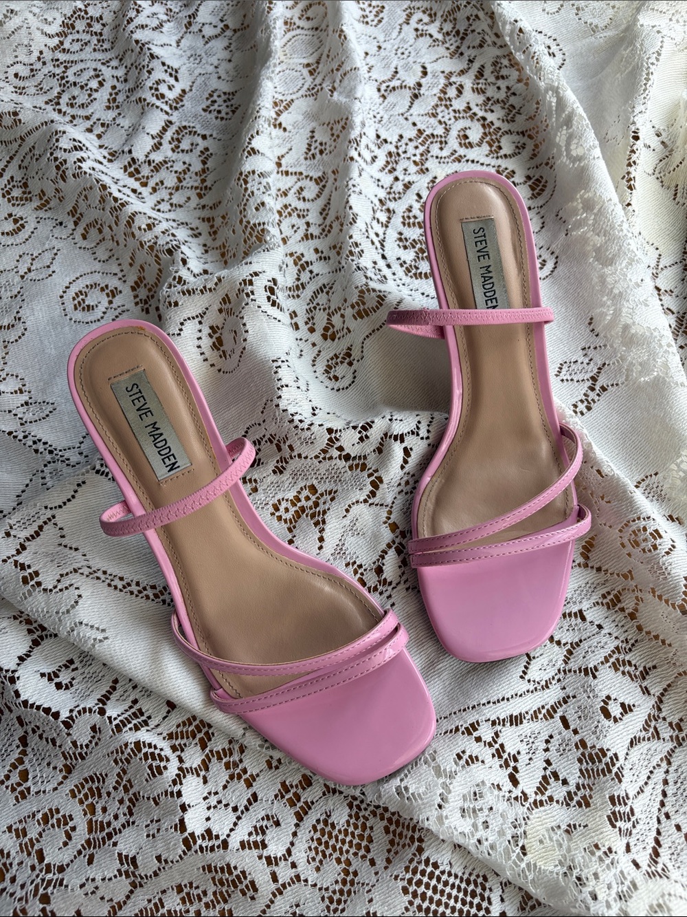 Steve Madden Pink Strappy Heels